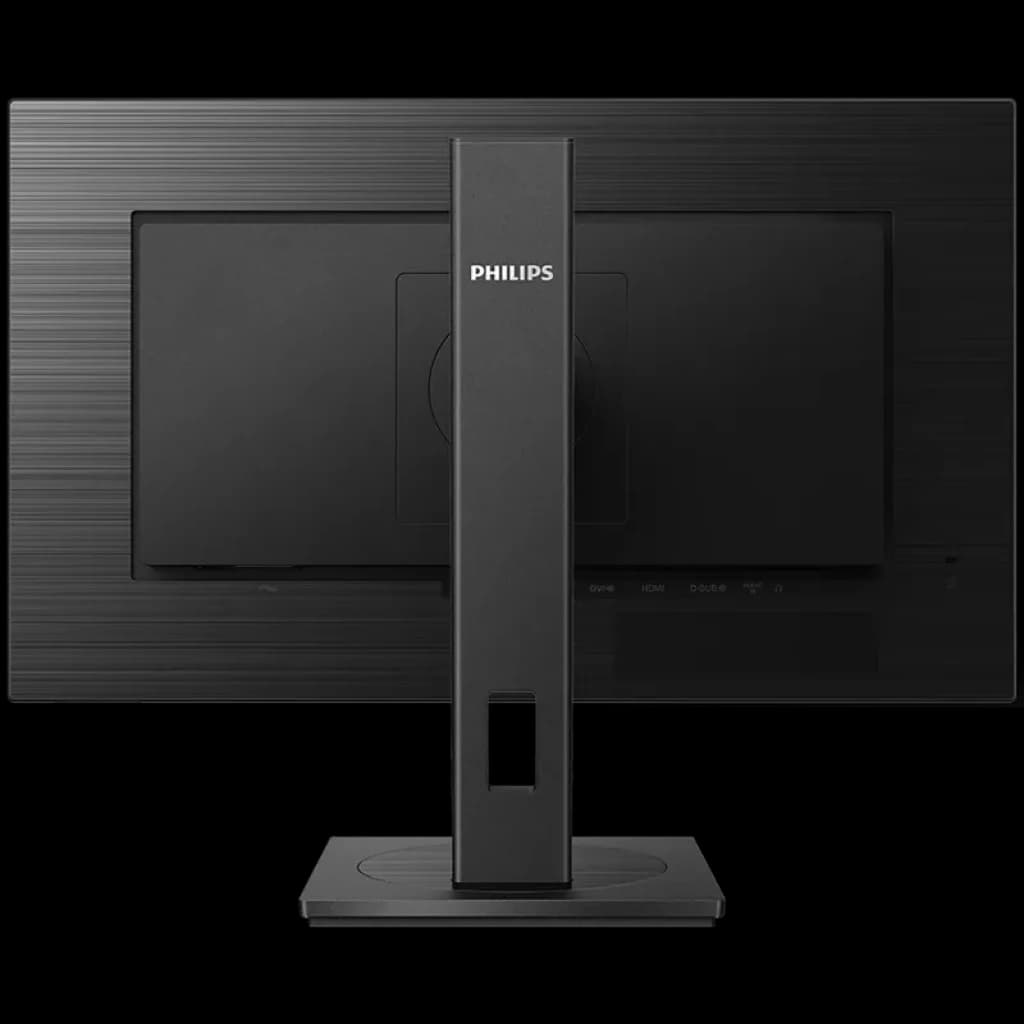 Monitor Philips S Line 242S1AE/00 de 24 pulgadas, panel IPS Full HD, 75 Hz y 4 ms, biseles finos, peana ajustable en altura, acabado negro elegante