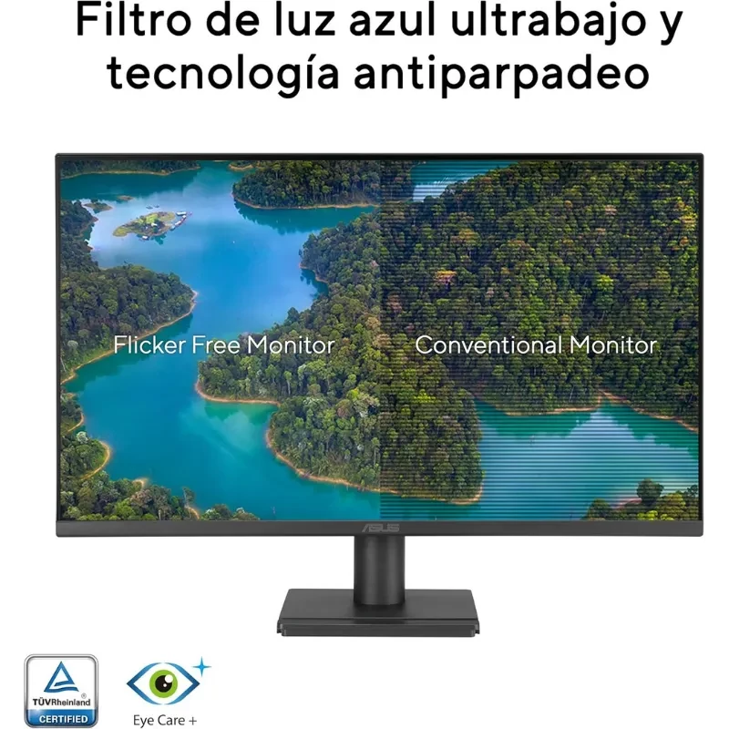 Moniteur ASUS VA279HG 27 pouces, dalle IPS Full HD, bords fins, écran mat antireflet, coloris noir, pied rectangulaire stable, affichage net et fluide - Ítem4