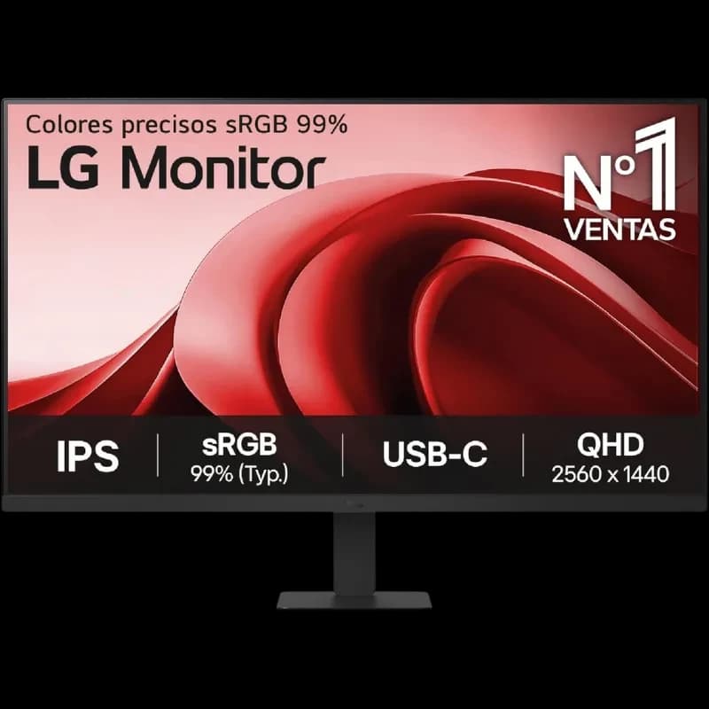 LG 32U631A-B 32 pouces, dalle IPS QHD 2560x1440, taux 100 Hz, cadre fin noir, connectique USB-C, sRGB 99 pour couleurs précises et nettes
