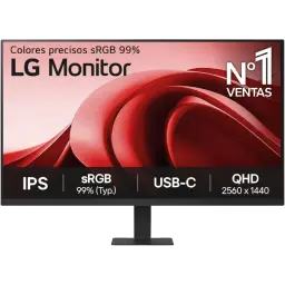 LG 32U631A-B 32 pouces, dalle IPS QHD 2560x1440, taux 100 Hz, cadre fin noir, connectique USB-C, sRGB 99 pour couleurs précises et nettes