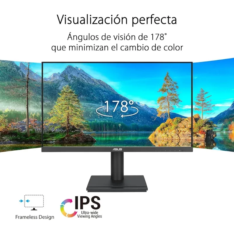 Écran PC ASUS VA27DQFS 27 pouces noir, dalle IPS Full HD, bords fins, 100 Hz pour fluidité, pied réglable ergonomique, hub USB, modes Eye Care - Ítem8