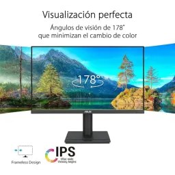 ASUS VA27DQFS 27 pulgadas, panel IPS Full HD, 100 Hz, soporte VESA 100x100, puertos HDMI, DisplayPort, VGA, USB, salida de auriculares y audio in