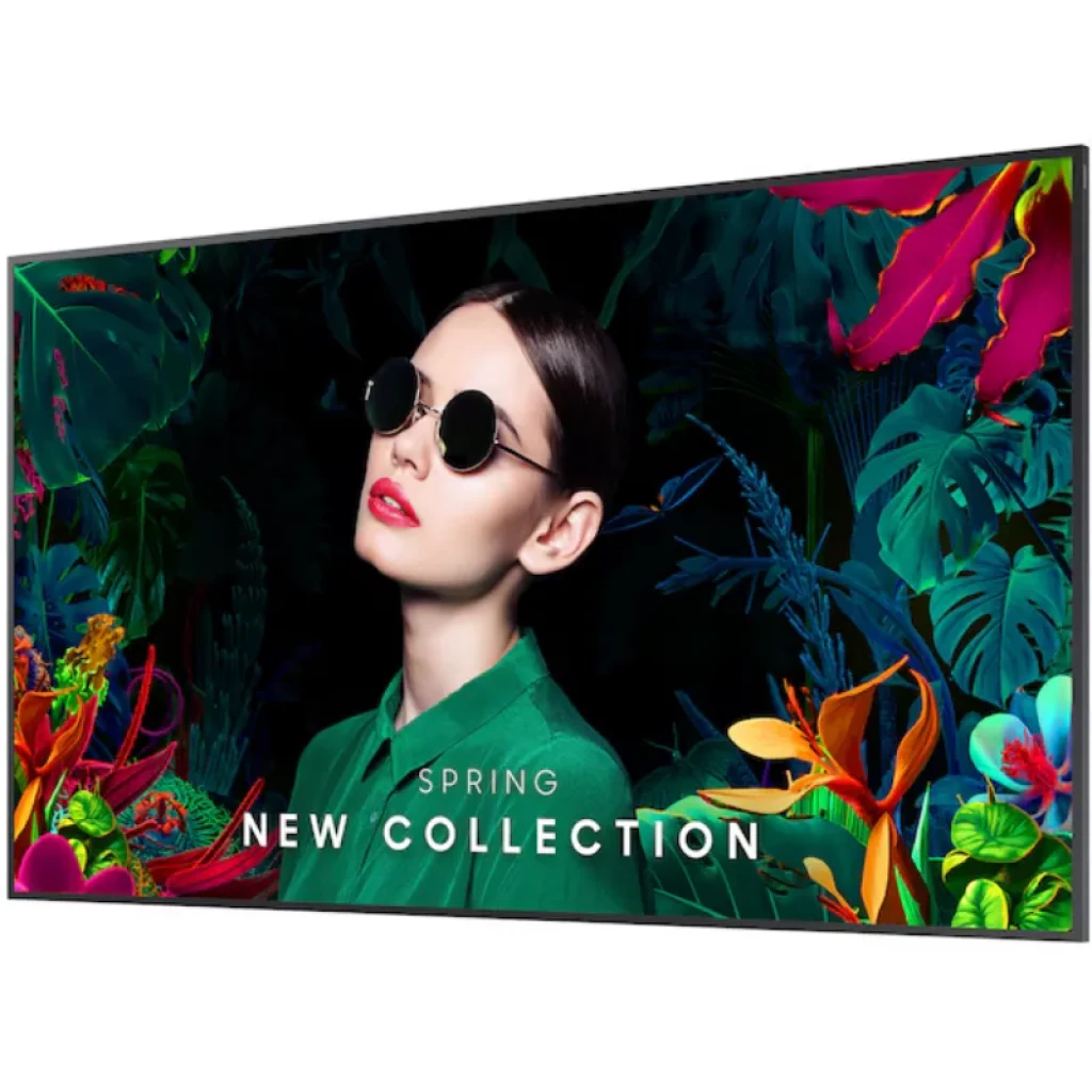 Samsung QM75C 75 polegadas 4K Ultra HD LCD IPS para sinalização, moldura fina, cores vivas e alto brilho ideal para vitrines e conteúdos promocionais - Item1