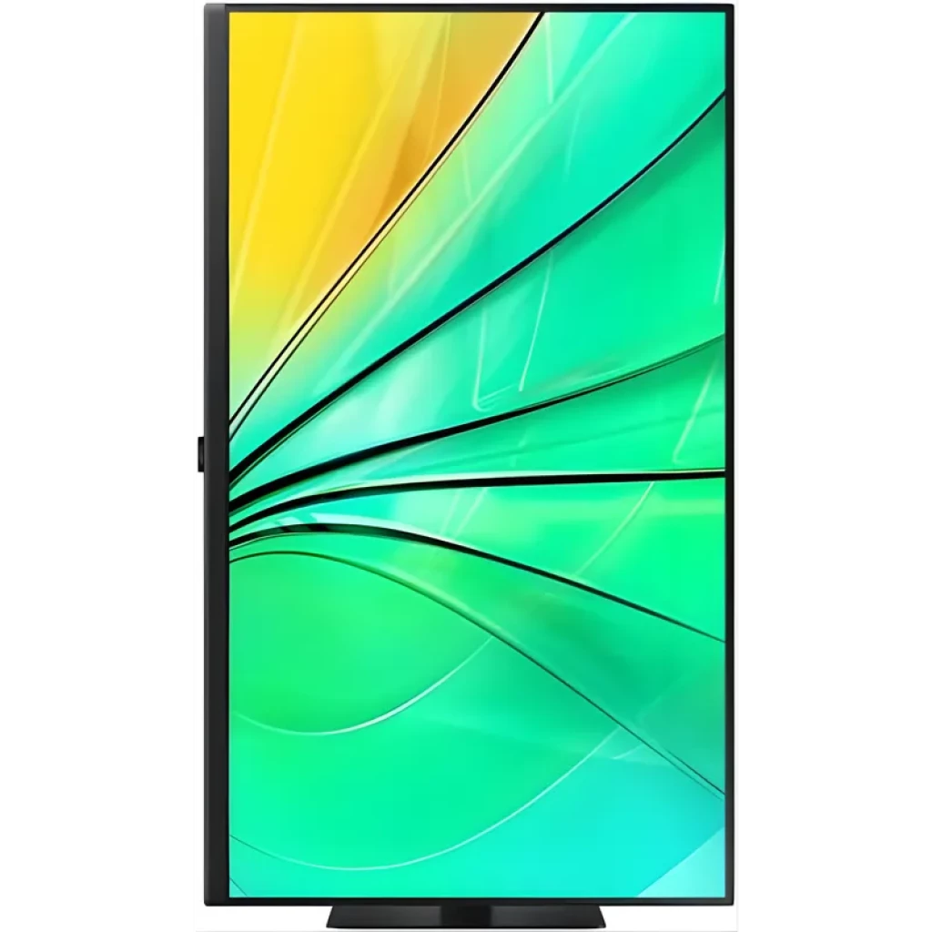 Monitor Samsung LS32D600EAU 32 pol Quad HD IPS 100 Hz em preto, tela fina com bordas mínimas e base retangular, exibe cores vibrantes ViewFinity S6 - Item3