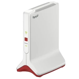 Face avant du répéteur FRITZ!Repeater 6000, design tour blanc et rouge