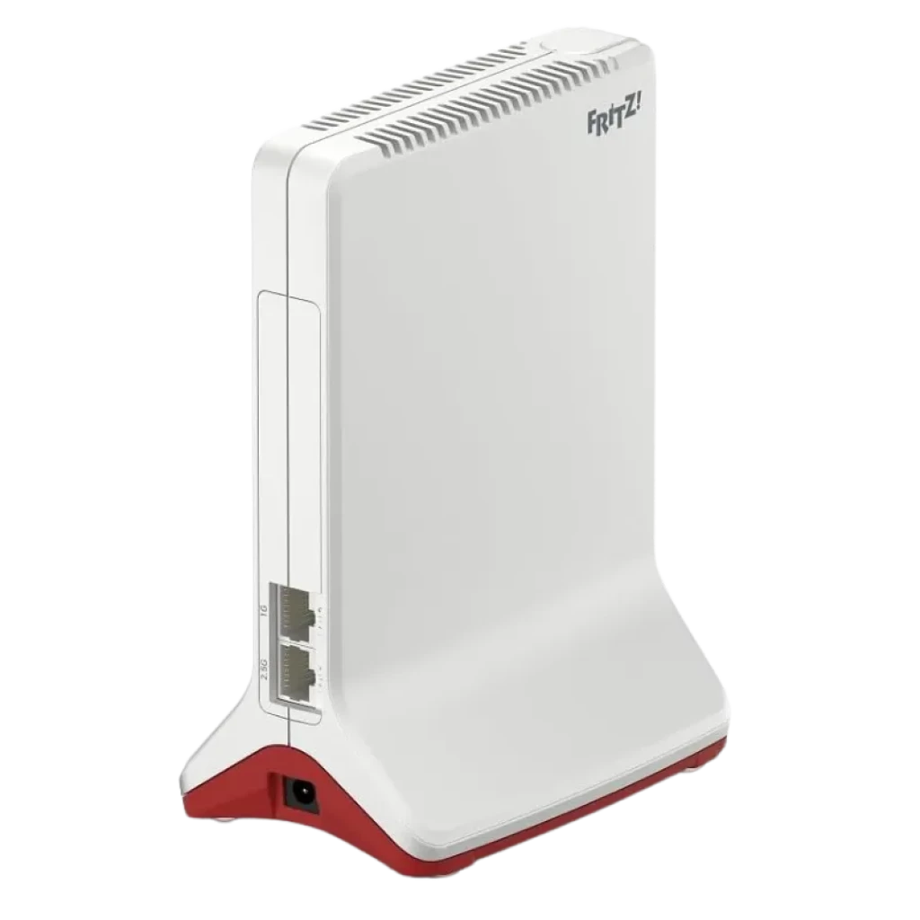 Face avant du répéteur FRITZ!Repeater 6000, design tour blanc et rouge - Ítem1