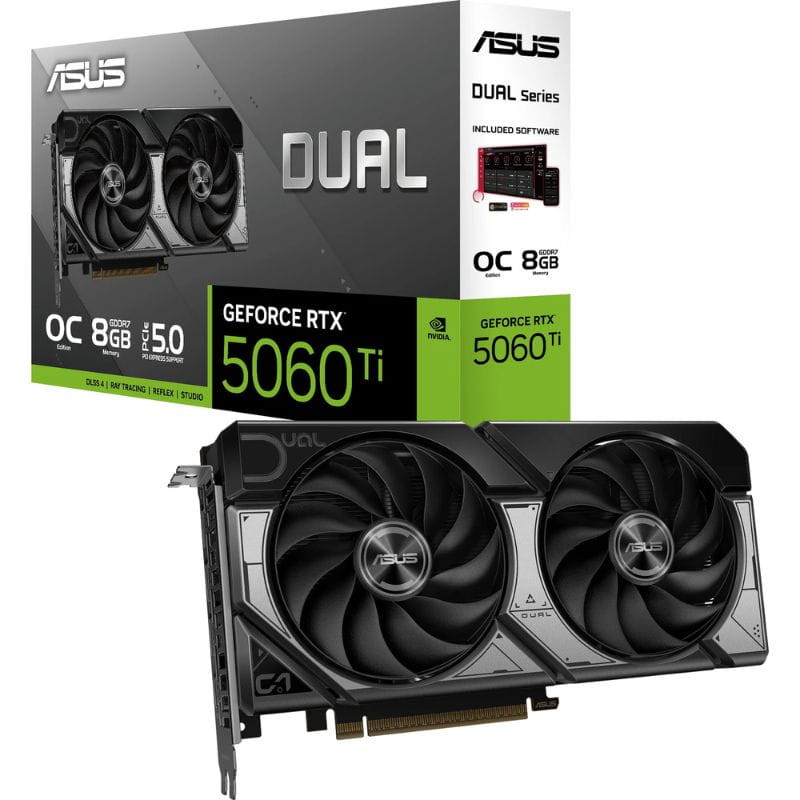 ASUS Dual -RTX5060TI-O8G NVIDIA GeForce RTX 5060 Ti 8 GB GDDR7 - Item