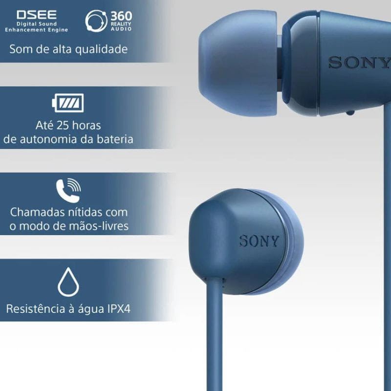 Sony WI-C100 Bluetooth Azul - Auriculares Bluetooth - Item4
