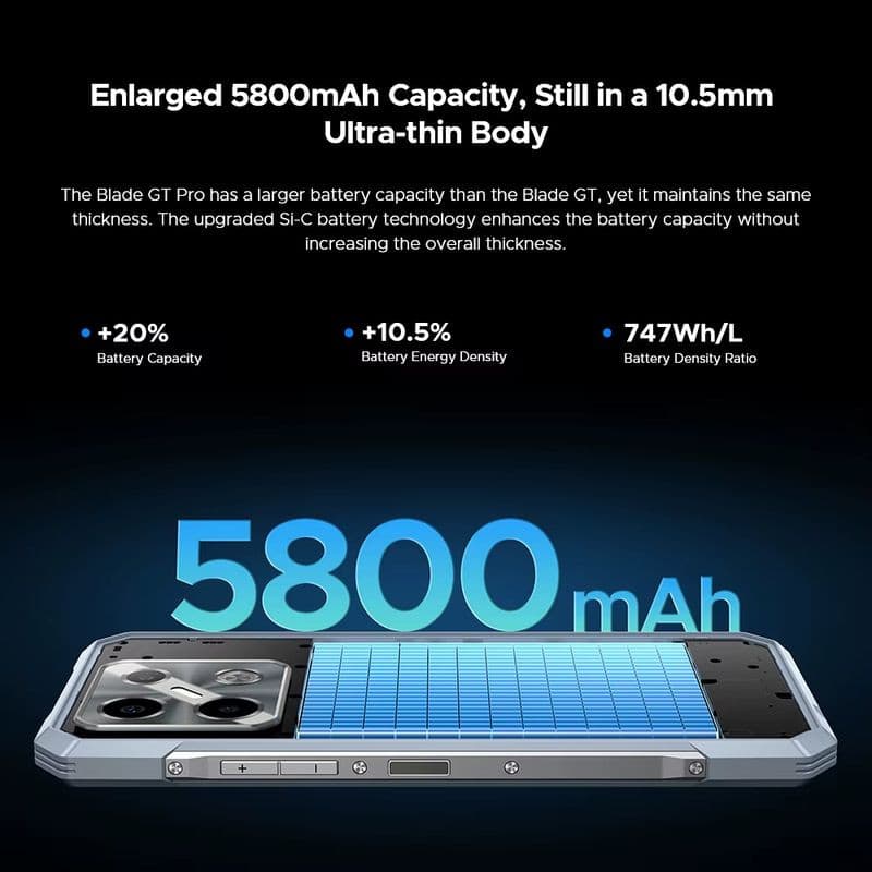 Batterie de Doogee Blade GT Pro Noir