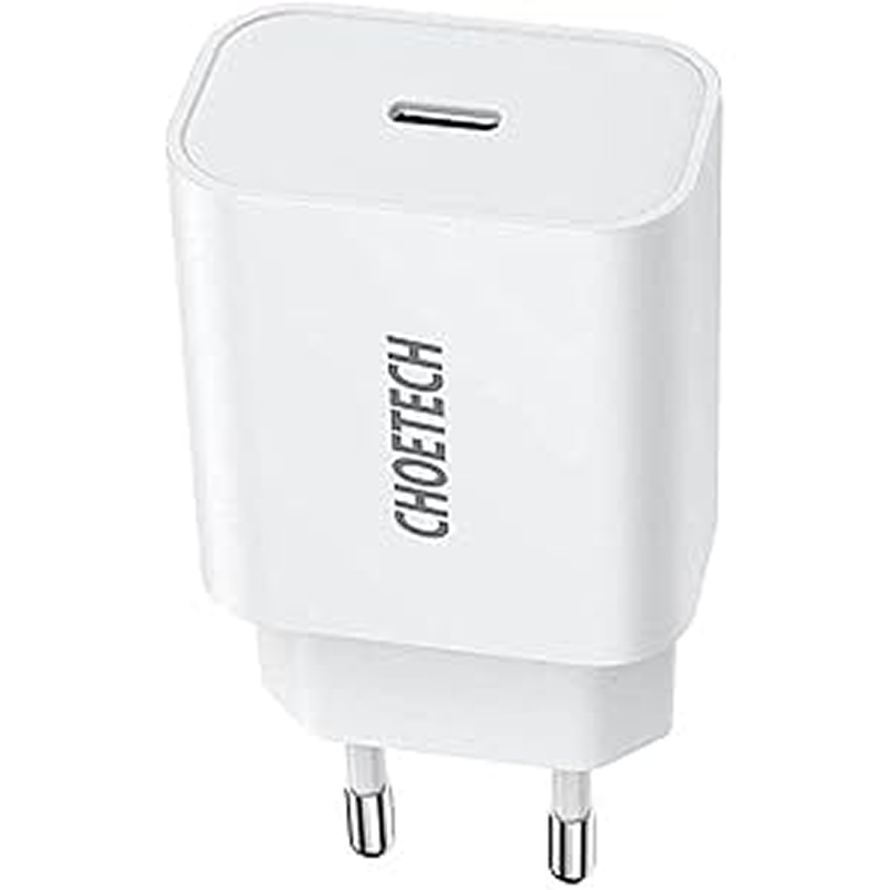 Carregador Choetech com USB Tipo-C de 20W - Branco - Item1