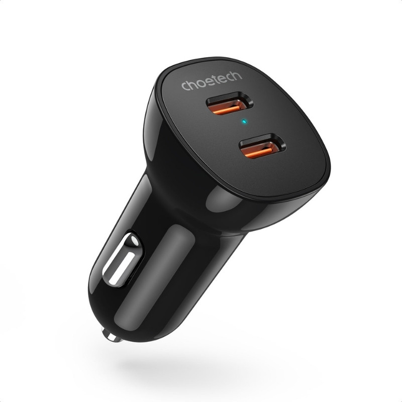 Chargeur de Voiture Choetech 40 W 2×USB‑C - Ítem