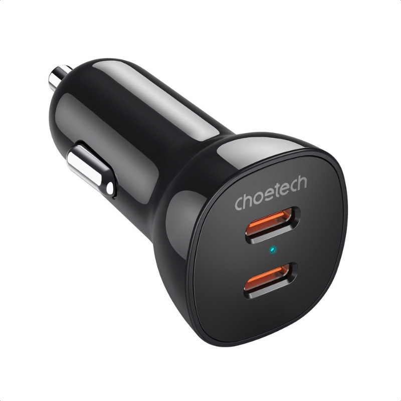 Chargeur de Voiture Choetech 40 W 2×USB‑C - Ítem1
