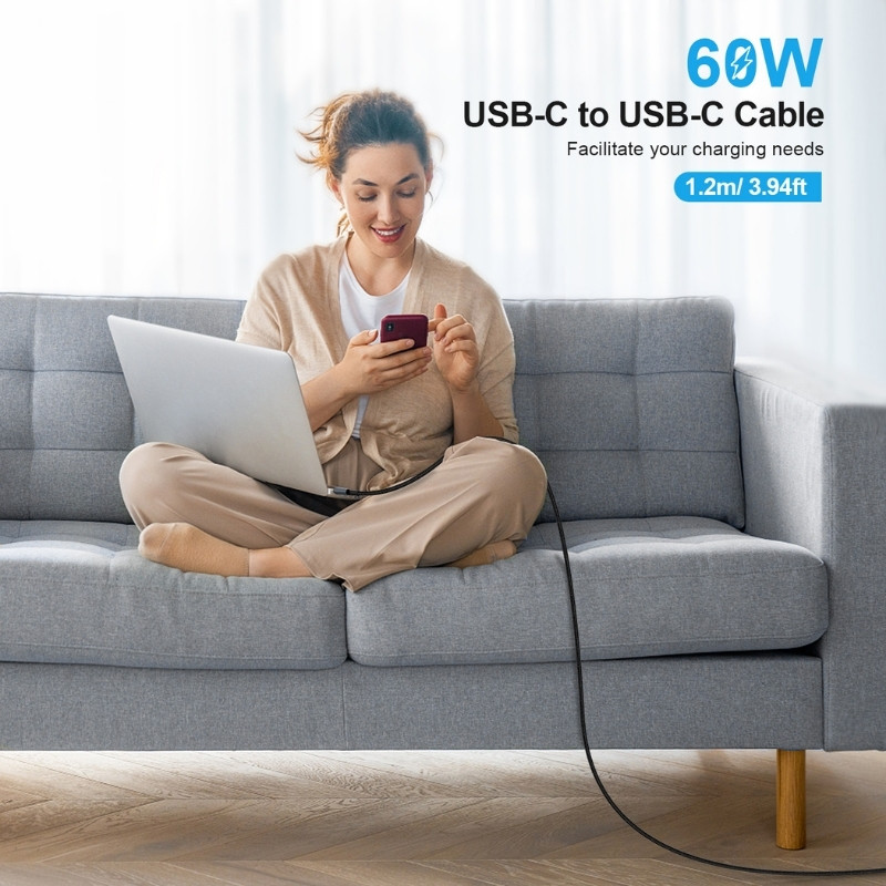 choetech-cable-usb-c-a-usb-c-60w-1-2m - Ítem4