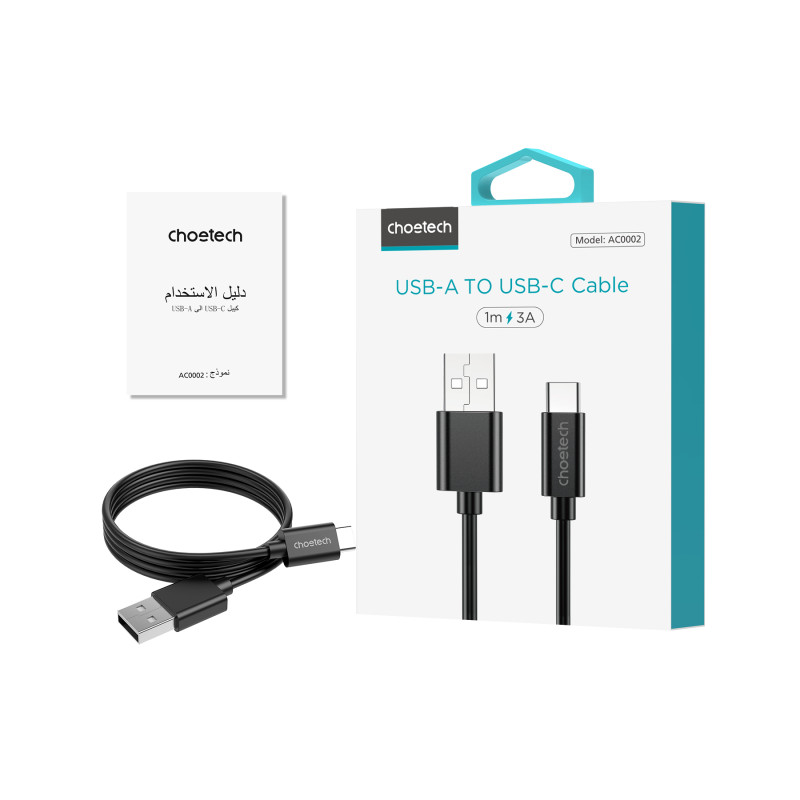 Cabo USB‑A para USB‑C Choetech 1 m - Item7