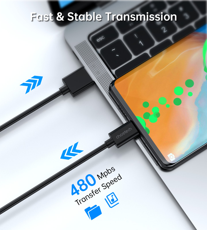 Cabo USB‑A para USB‑C Choetech 1 m - Item3