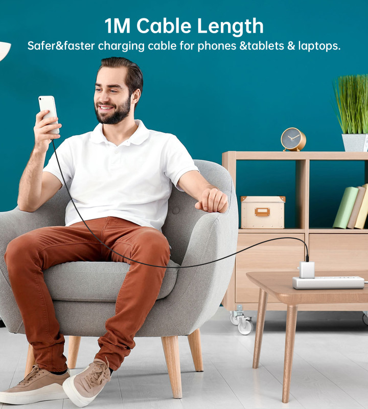 Cabo USB‑A para USB‑C Choetech 1 m - Item4
