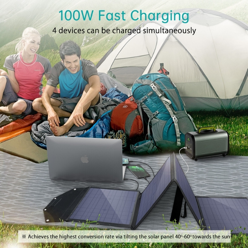 Choetech SC061 100W - Carregador Solar Dobrável - Item4