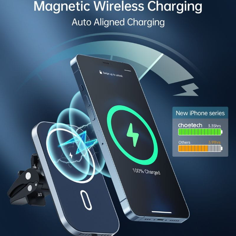 Choetech T200-F Suporte Carregador Magnético para carro - Item3