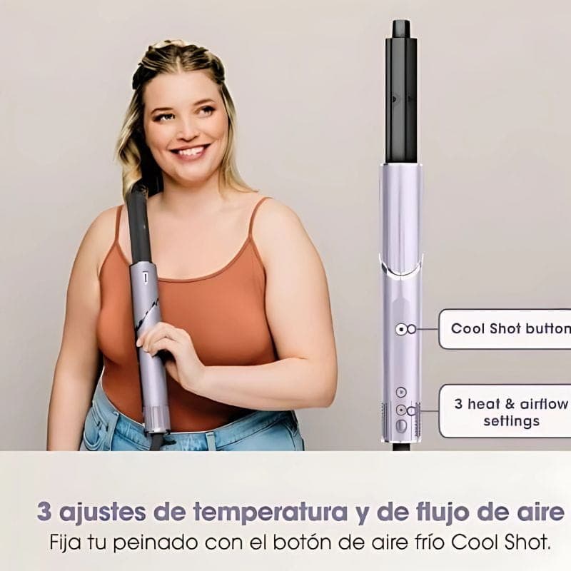  Shark FlexStyle 5 em 1 1400 W Violeta  3 ajustes de temperatura