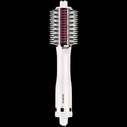 Shark SmoothStyle HT212EU cepillo moldeador de aire caliente 900 W, cilíndrico blanco con cerdas mixtas y núcleo púrpura para alisar y dar volumen