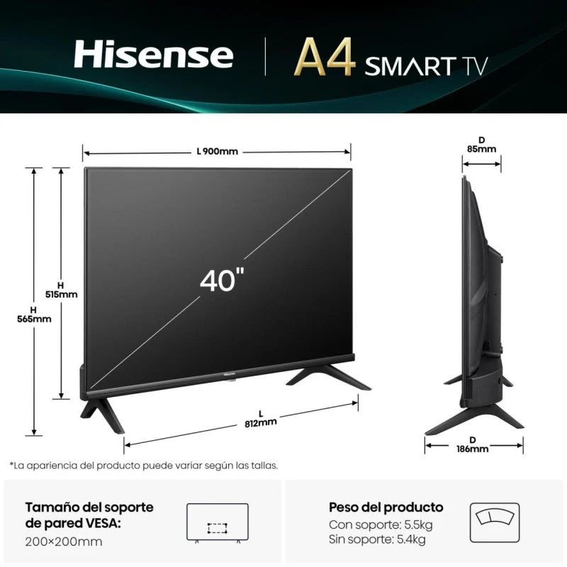 Hisense 40 40A4Q FullHD LED SmartTV WiFi - Item10