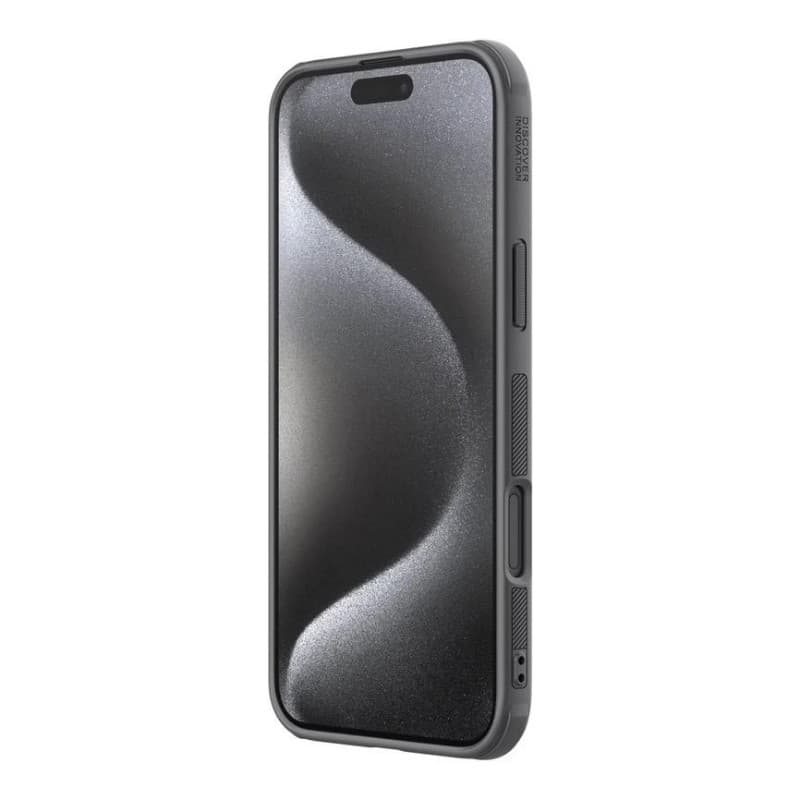 Nillkin Funda Super Frosted Shield Pro iPhone 16 Pro Max Gris Titanio Por Delante