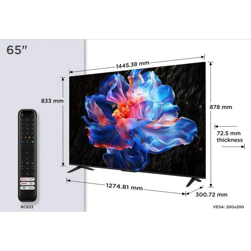 Dimensiones de TCL P6K 65P6K