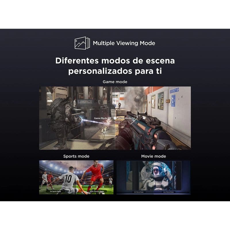 Modos de TCL 40S5K 40 Full HD QLED Smart TV Wifi Negro