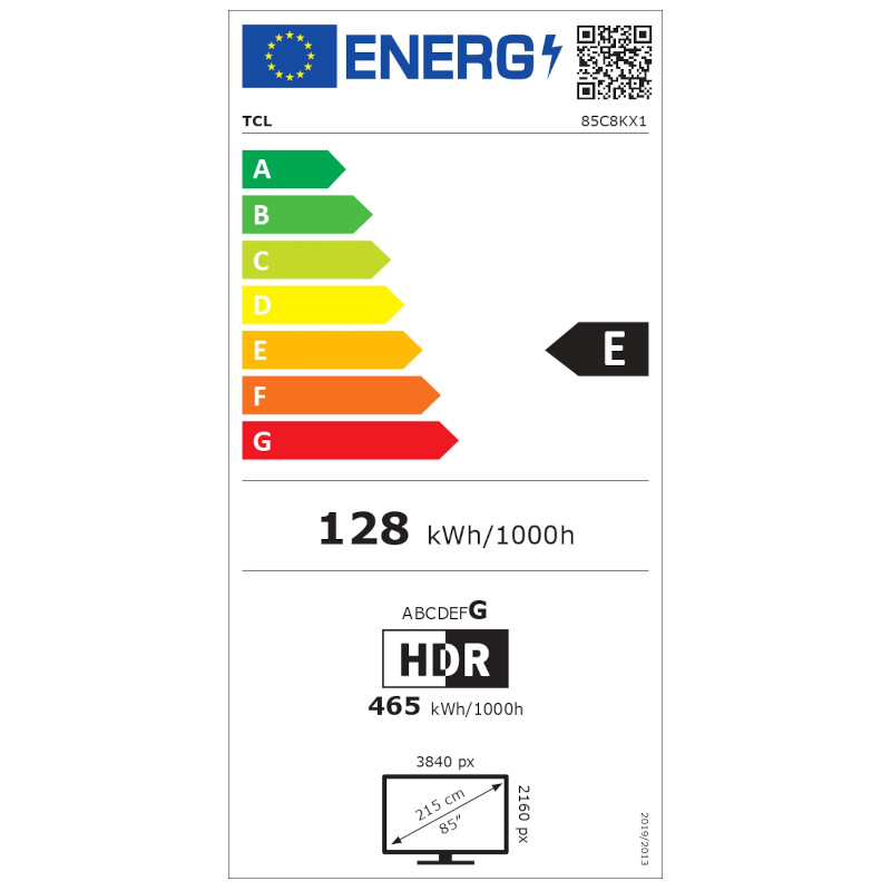 TCL 85C8K 85 4K UHD Mini LED 144 Hz Smart TV WiFi - Item7