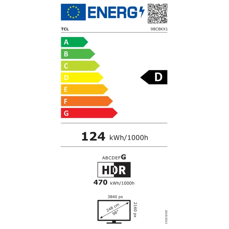 TCL 98C8K 98 pulgadas 4K Ultra HD Mini LED, panel QD-MiniLED sin bordes, HDR, atenuación precisa con 5000 zonas y audio Bang & Olufsen - Ítem6