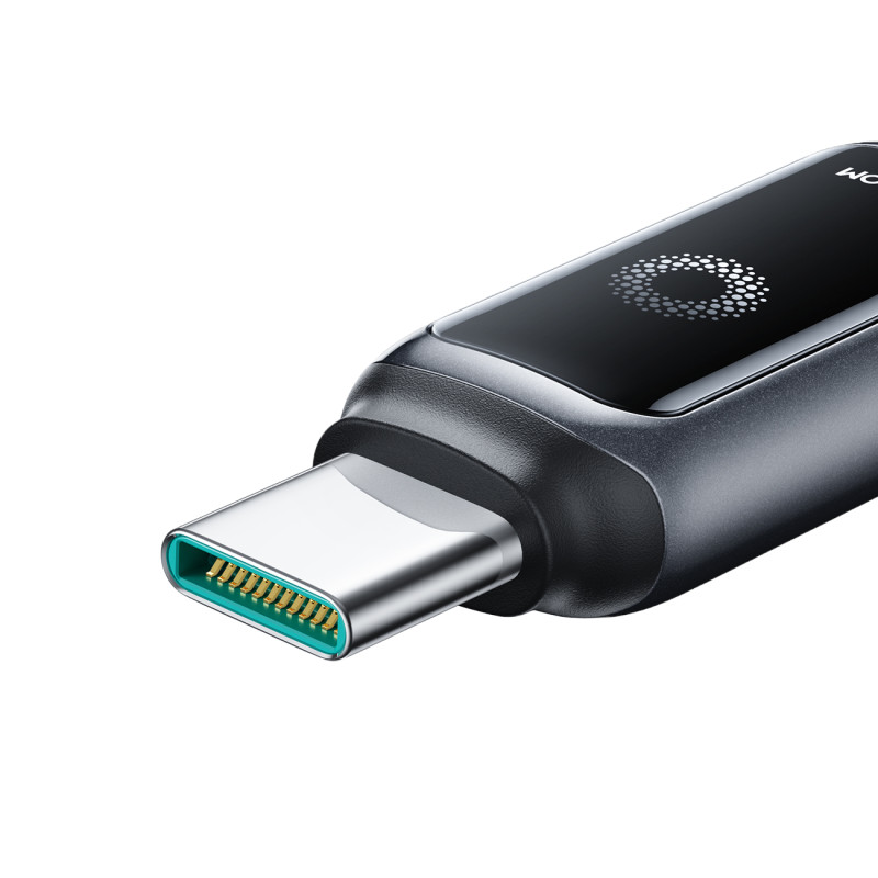 Cabo Joyroom Intelligent Power‑Off 100 W USB‑C para USB‑C 1,2 m, Preto - Item2