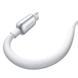 Joyroom Cable Intelligent Power‑Off 100 W USB‑C a USB‑C 1,2 m, Blanco