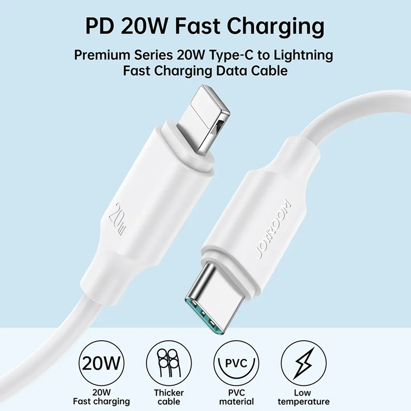 Câble Type‑C vers Lightning Joyroom 30 W Charge Rapide 1 m - Ítem1