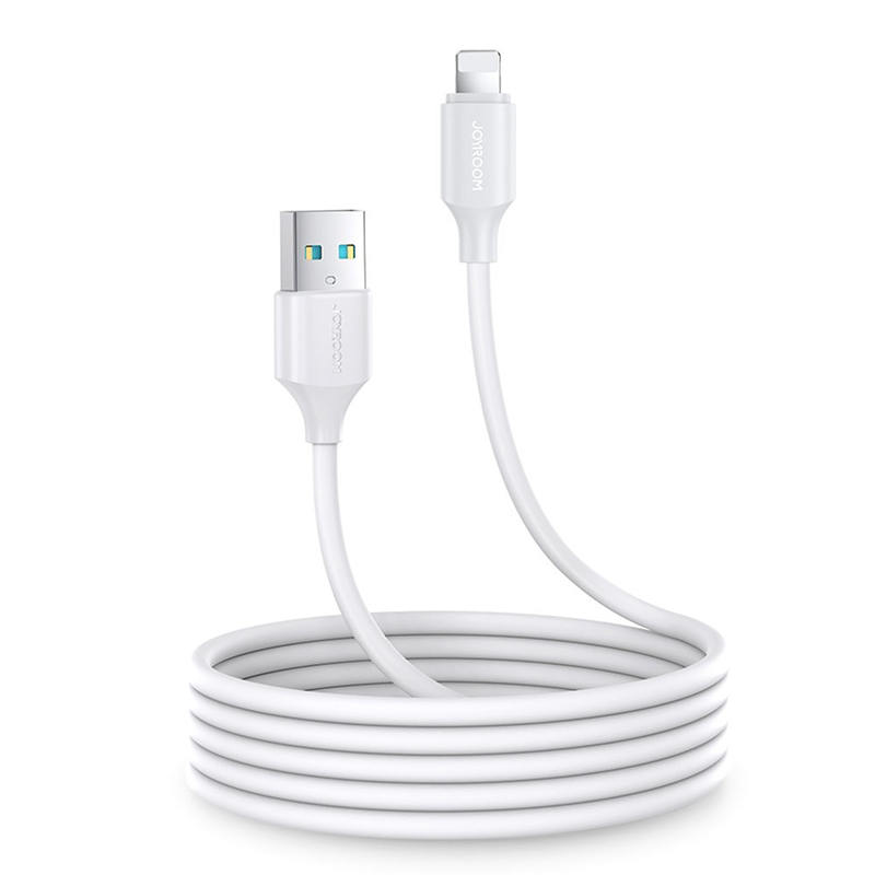Cabo de Carregamento Rápido Joyroom 2M 2.4A USB-A para Lightning - Branco - Item1