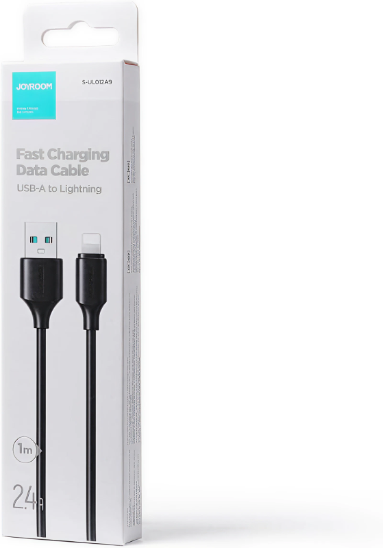 Cabo Joyroom USB-A para Lightning Carregamento Rápido Preto - Item2