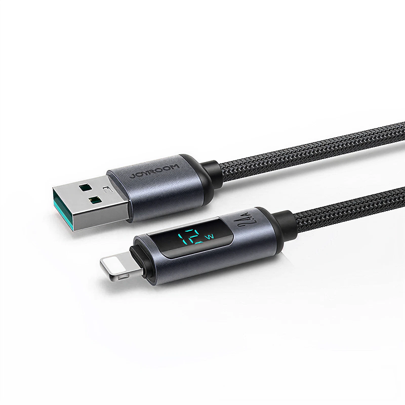 Cable Joyroom USB A a Lightning con Pantalla LED - Negro - Ítem3