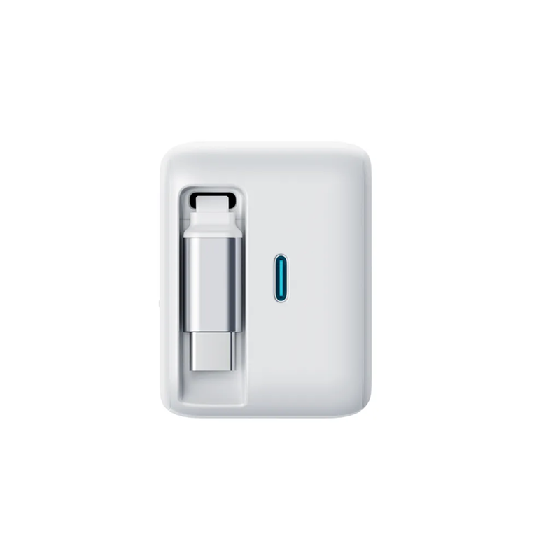 Carregador USB-C com cabo retrátil Joyroom de 67 W- Branco - Item1