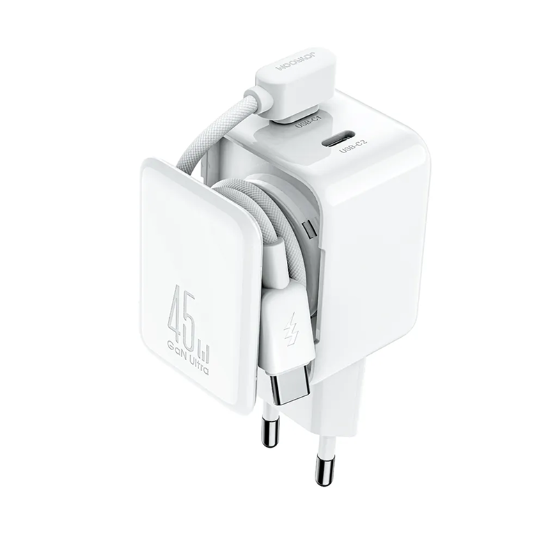 Cargador Joyroom con Doble Puerto Tipo C - Blanco - Ítem1