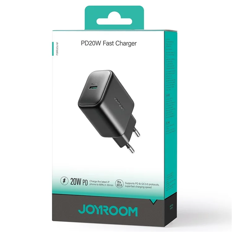 Cargador Joyroom Tipo-C de 20W - Negro - Ítem2
