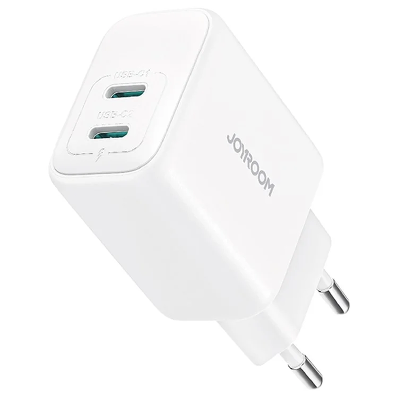 Carregador de carga rápida Joyroom com dupla porta USB-C - Branco - Item