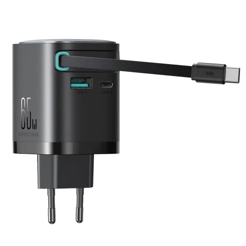 Carregador Joyroom USB-C -  cabo retrátil 