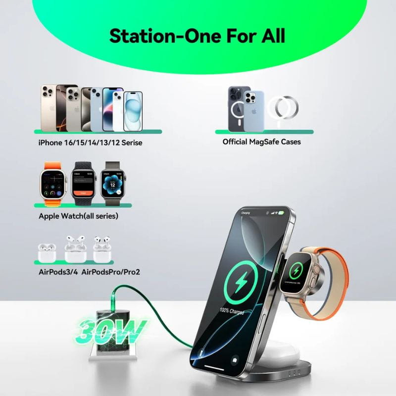 Joyroom JR-W17 Chargeur sans fil 3 en 1 - Ítem3