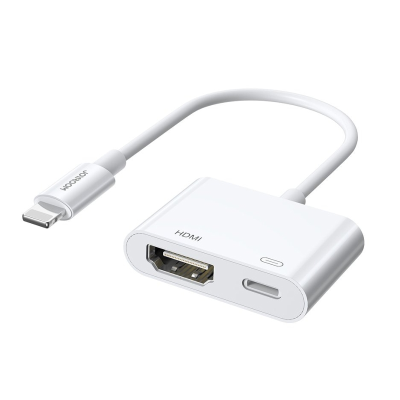 Adaptateur double Joyroom Lightning vers HDMI/Lightning - Blanc - Ítem