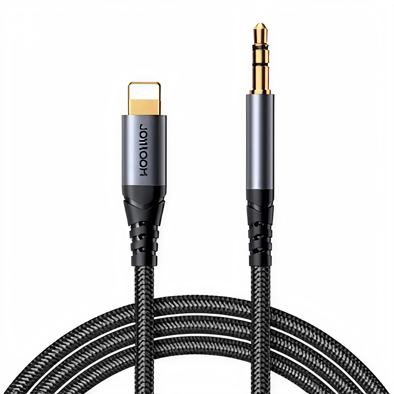 Cable de Audio Estéreo de Lightning a Mini Jack de 3,5mm Joyroom - Negro - Ítem