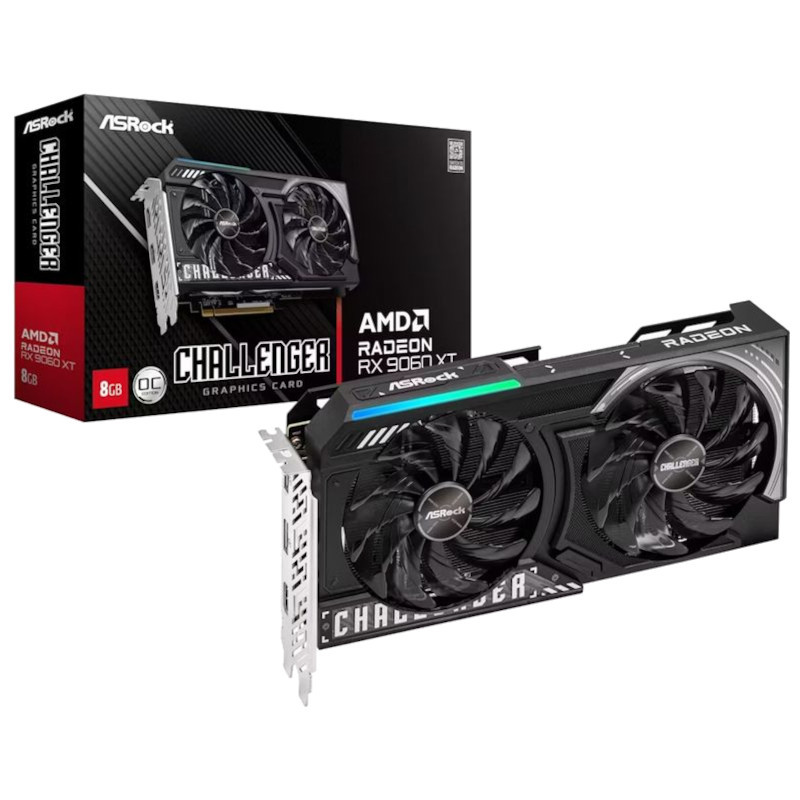Asrock RX 9060 XT Challenger 8GB OC DDR6 - Tarjeta Gráfica - Ítem