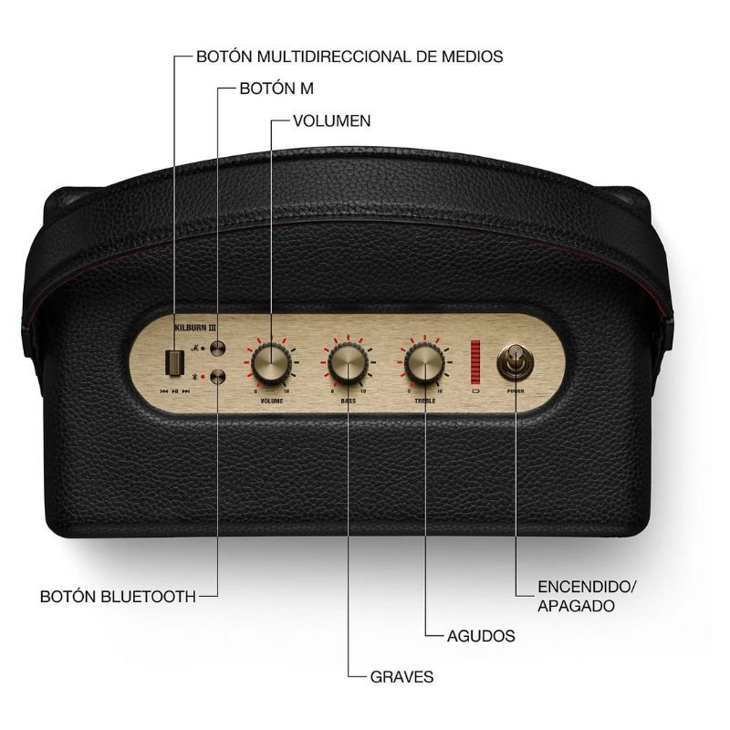 Marshall Kilburn III Negro y Latón - Ítem6