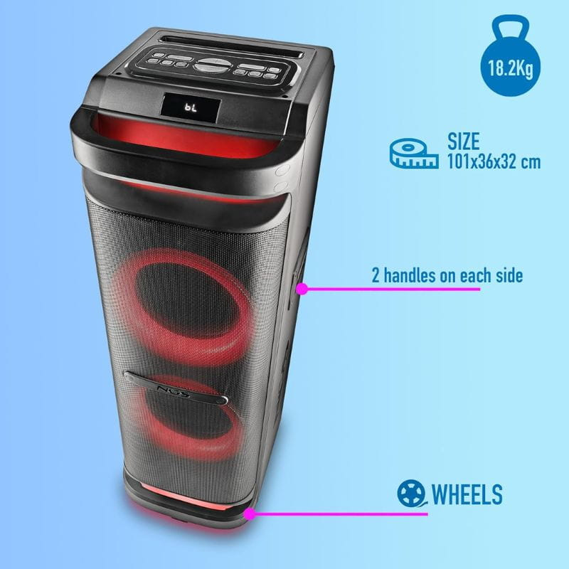 NGS WILD SPACE 3 Coluna portátil estéreo Preto 800 W - Item1