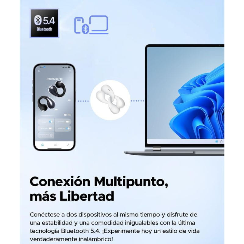 SoundPeats PearlClip Pro Blanco - Auriculares Bluetooth - Item3