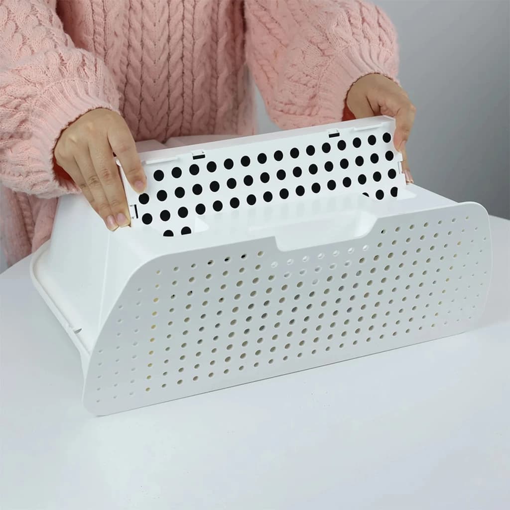 CATLINK Filtro de Carbón Activo para Catlink Ultra Pro y Pro X, panel blanco perforado con orificios negros, diseño modular encajable y fácil de instalar