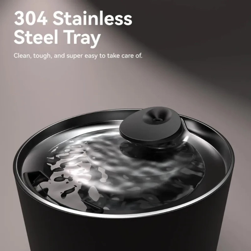 Fonte CATLINK AI Water Fountain Pure 2 Lite 2.3L cinzenta vista frontal - Item1